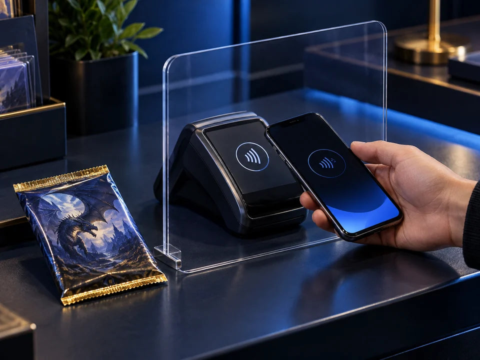 Veilig contactloos afrekenen bij een TCG-bestelling